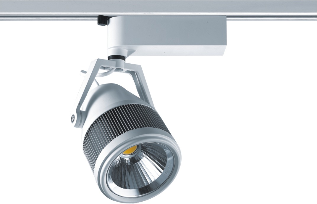 【LED軌道燈 軌道射燈 COB導軌燈24W 30W 服裝及珠寶店展柜專用射燈】價格,廠家,圖片,其他室內燈具,佛山市南海區喜運來照明電器-